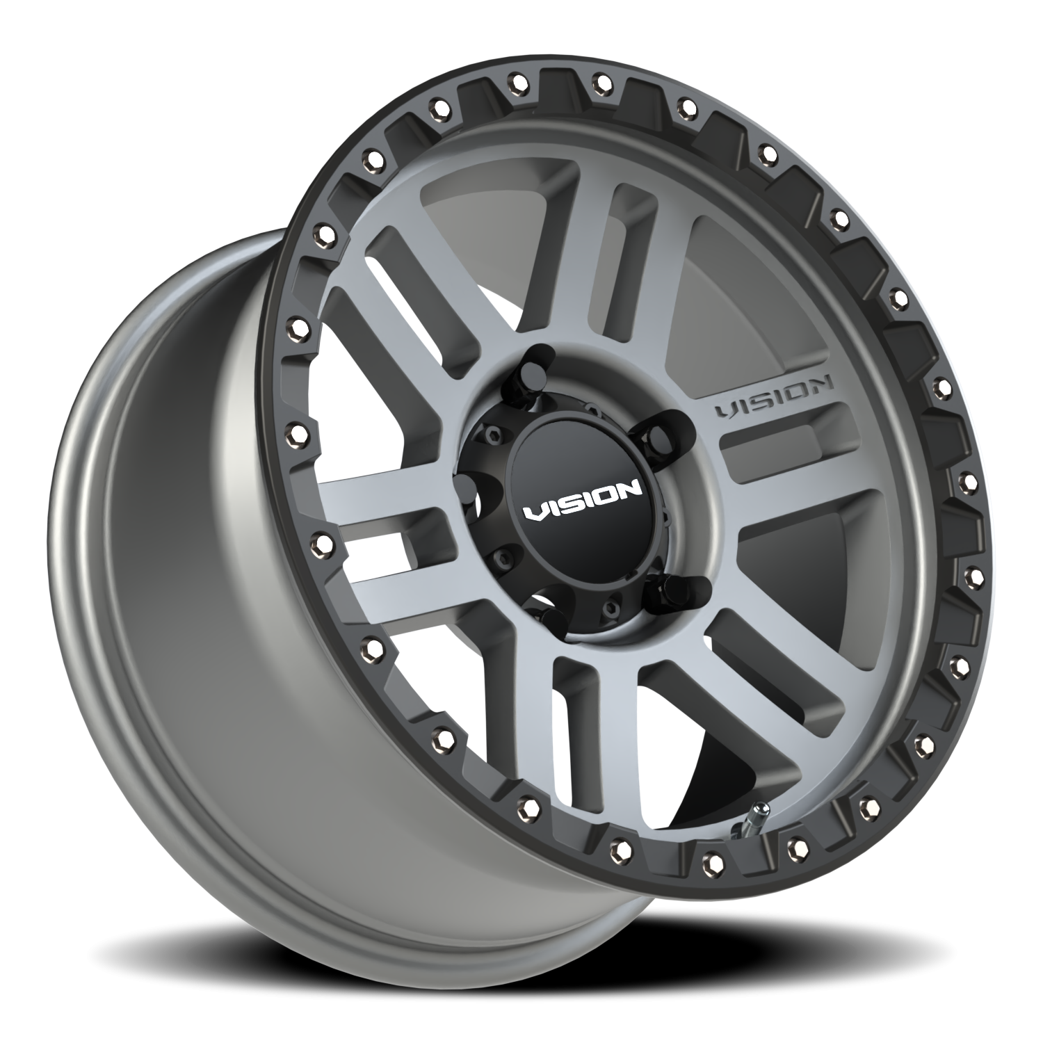 Vision Wheel 354 Satin Grey 17x9 +12 5x150mm 110.2mm - Wheelwiz