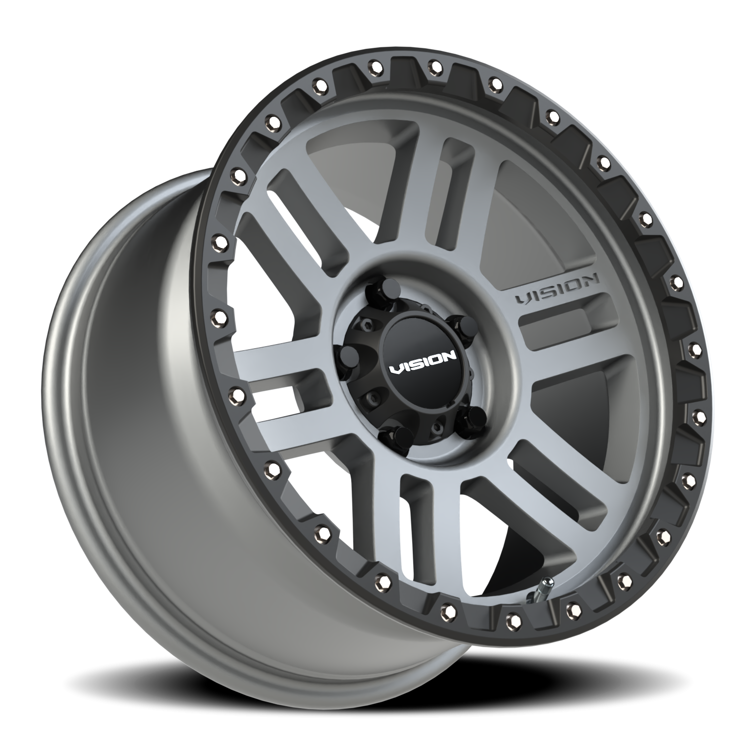 Vision Wheel 354 Satin Grey 17x9 +12 5x114.3mm 83mm - Wheelwiz