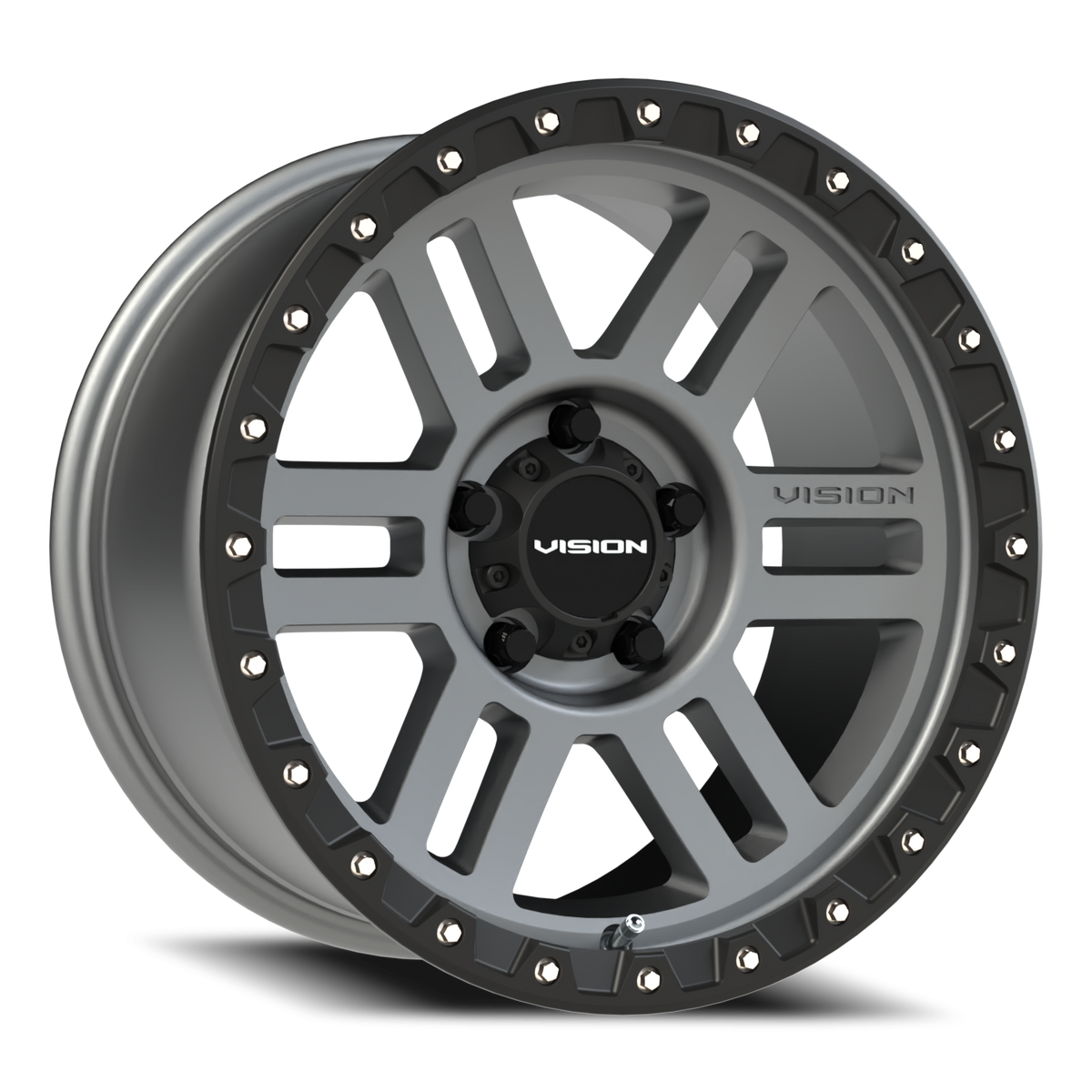 Vision Wheel 354 Satin Grey 17x9 +12 5x127mm 78.1mm - Wheelwiz