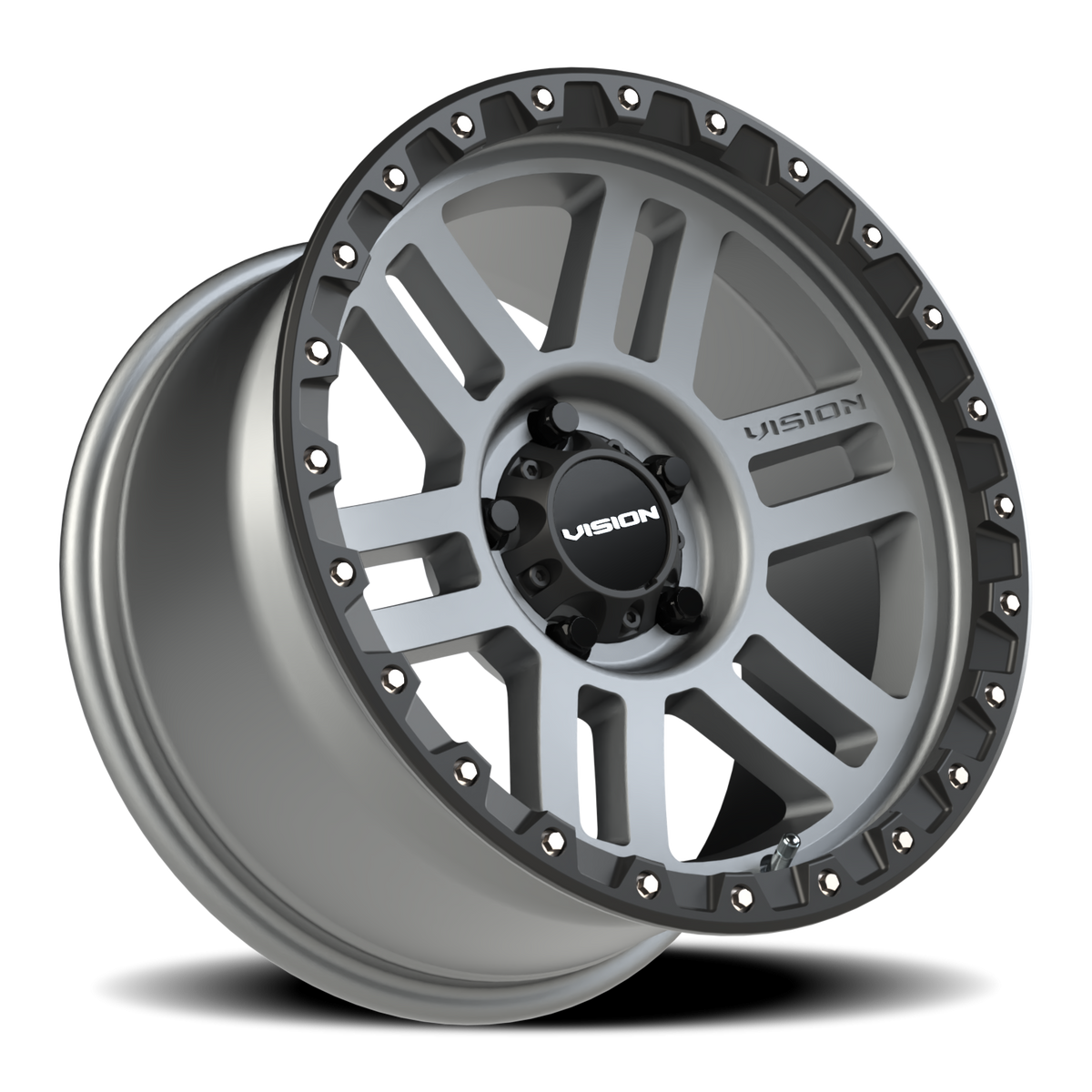 Vision Wheel 354 Satin Grey 17x9 +12 5x127mm 78.1mm - Wheelwiz