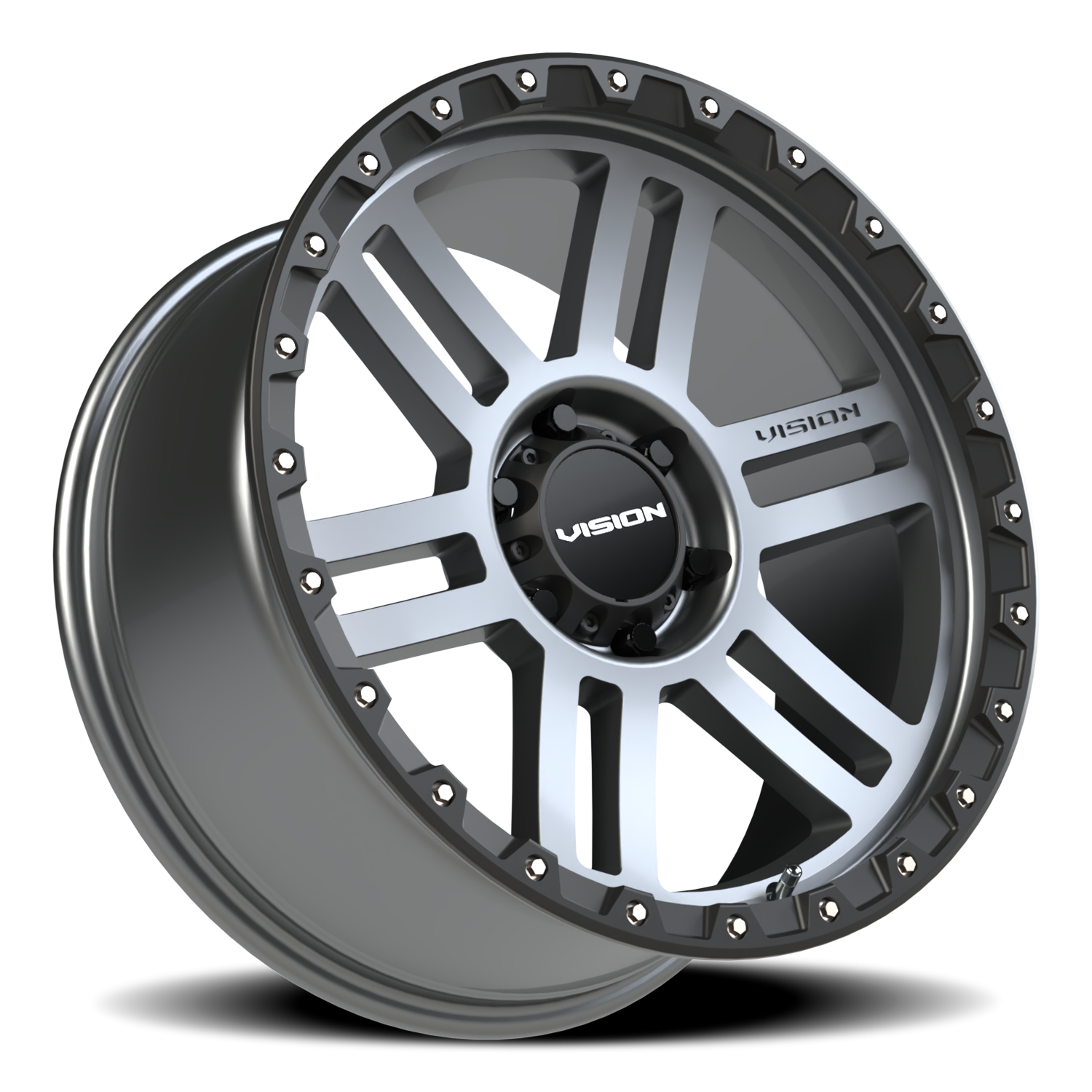 Vision Wheel 354 Satin Grey 20x9 +12 6x139.7mm 106.2mm - Wheelwiz