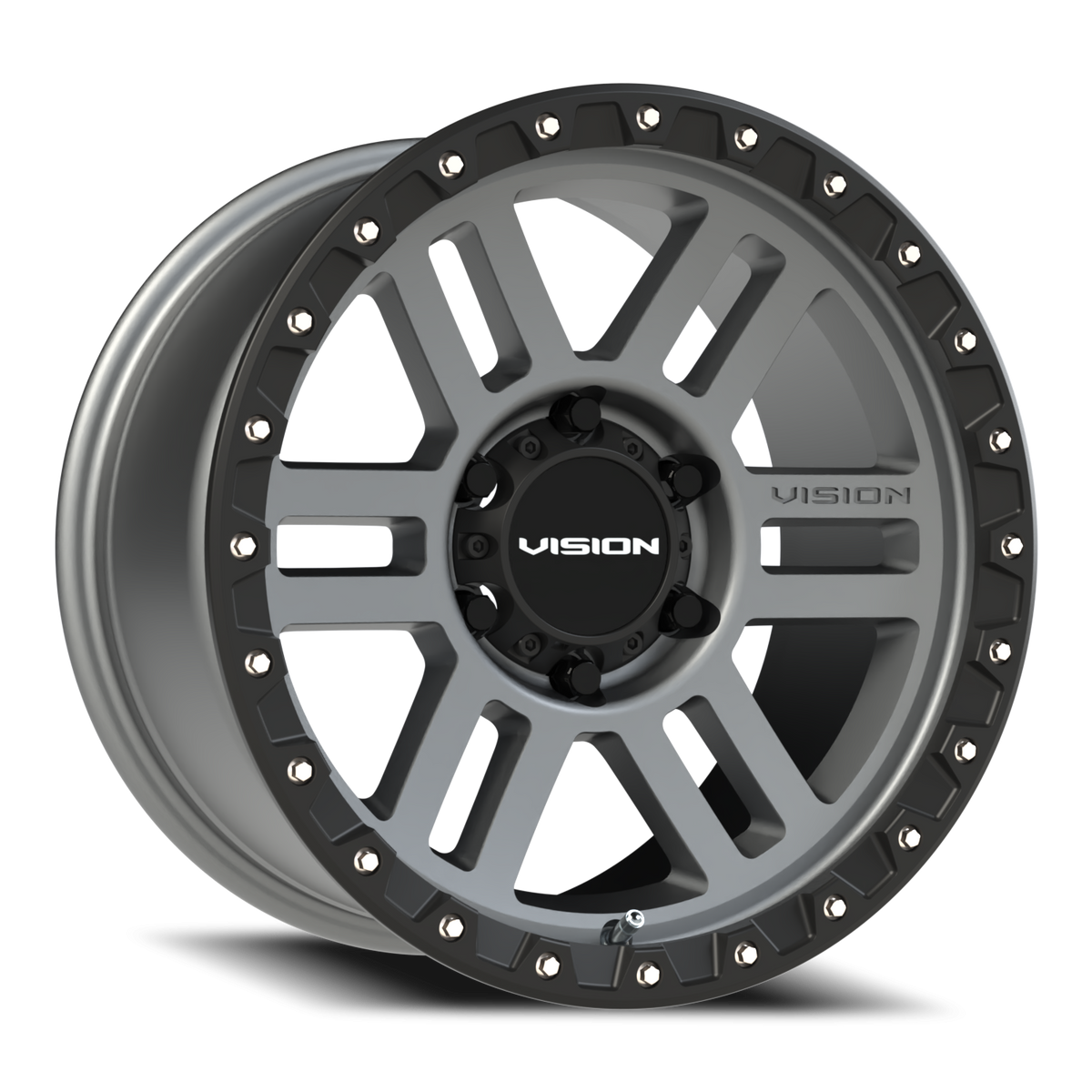 Vision Wheel 354 Satin Grey 17x9 -12 6x139.7mm 106.2mm - Wheelwiz