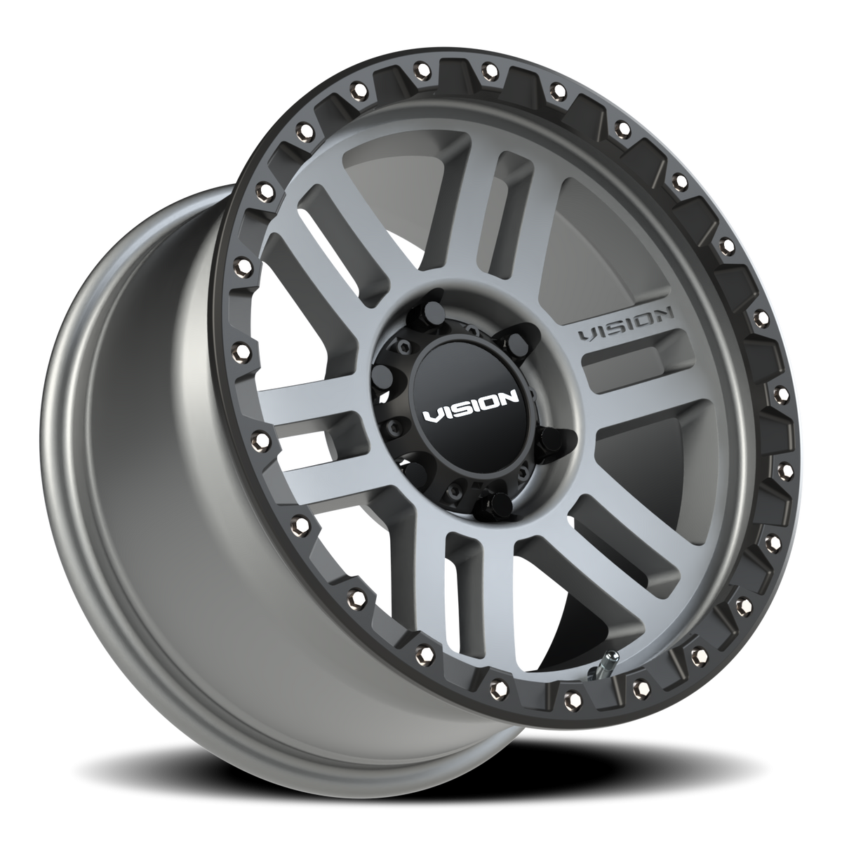 Vision Wheel 354 Satin Grey 17x9 +12 6x139.7mm 106.2mm - Wheelwiz
