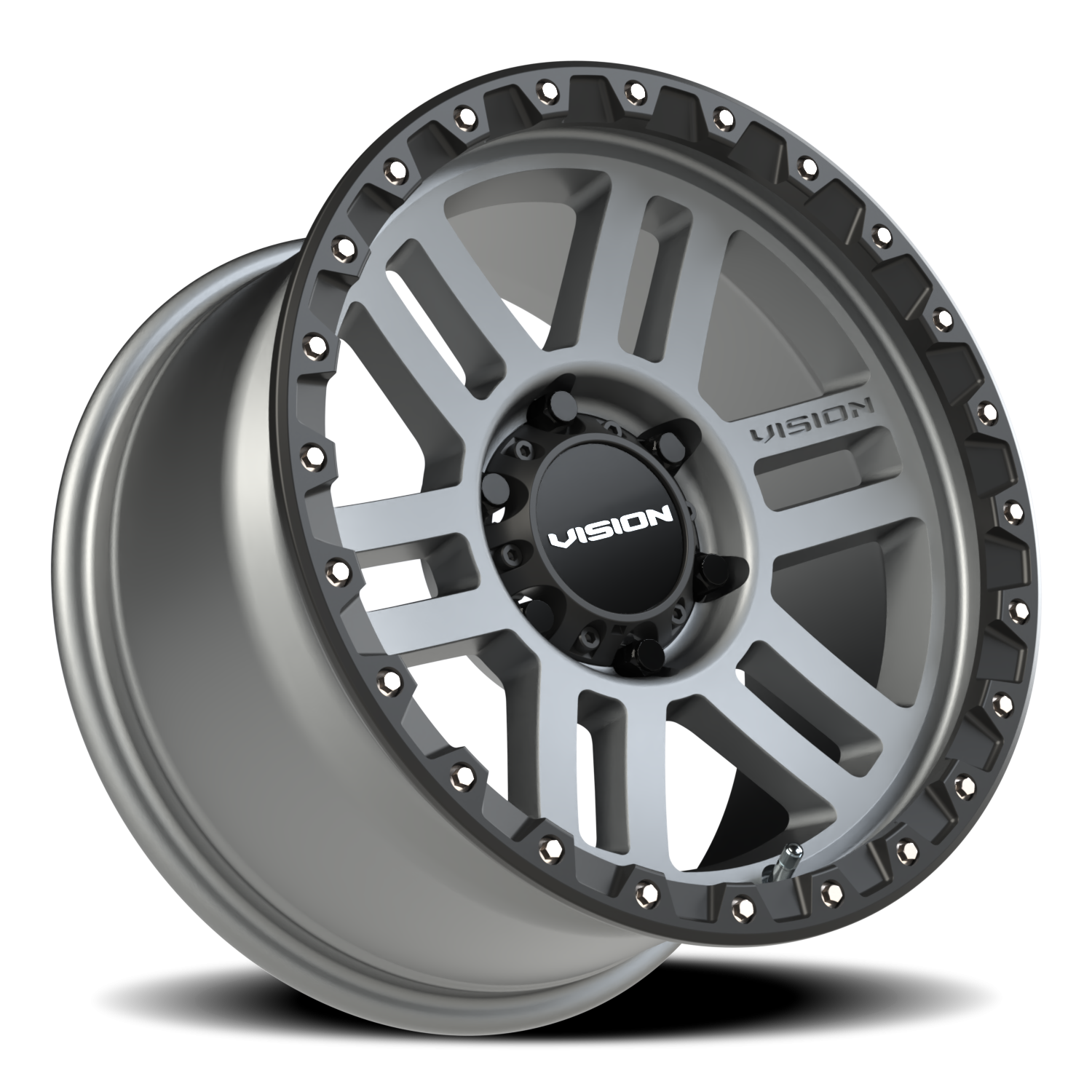 Vision Wheel 354 Satin Grey 17x9 +12 6x139.7mm 106.2mm - Wheelwiz