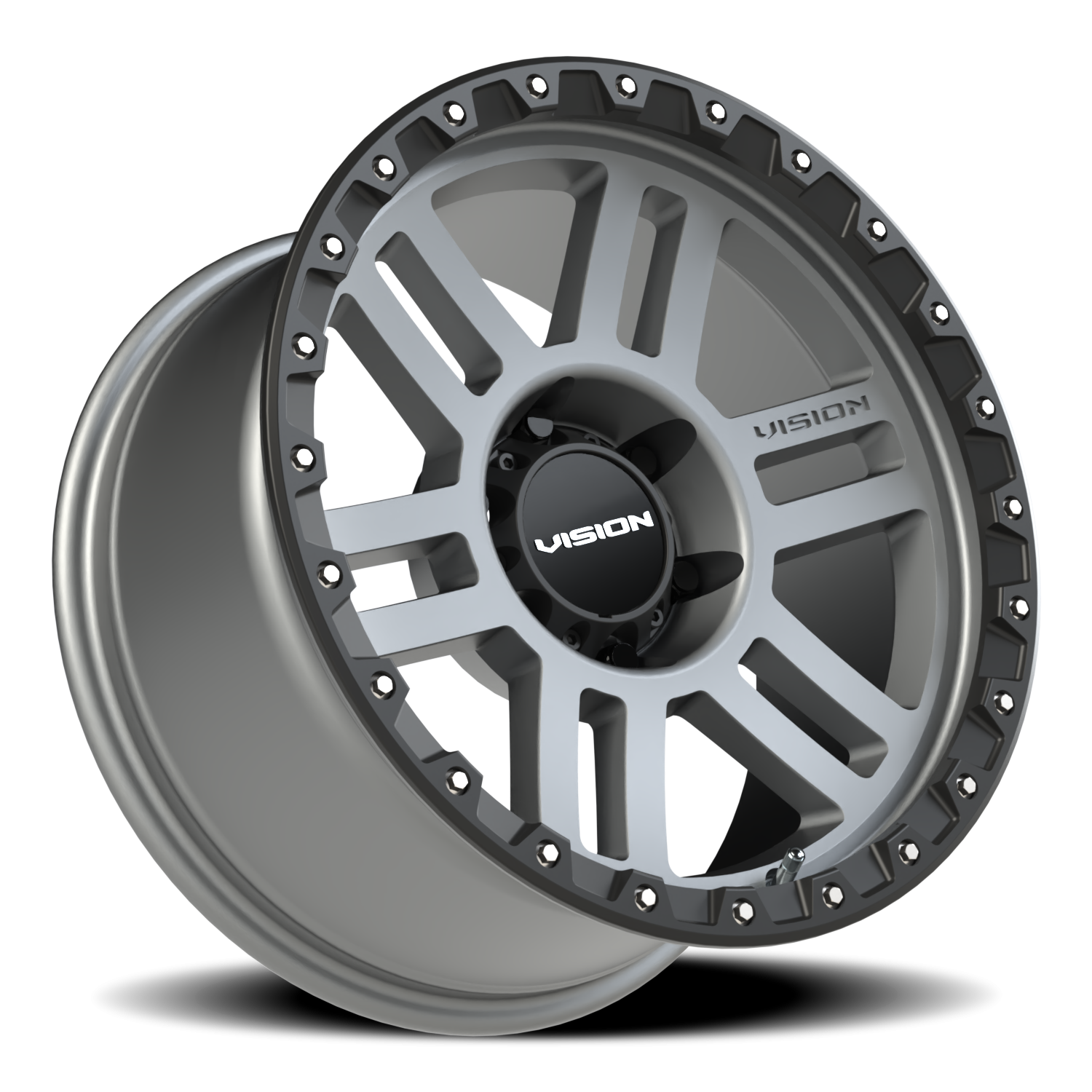 Vision Wheel 354 Satin Grey 18x9 +12 6x139.7mm 106.2mm - Wheelwiz