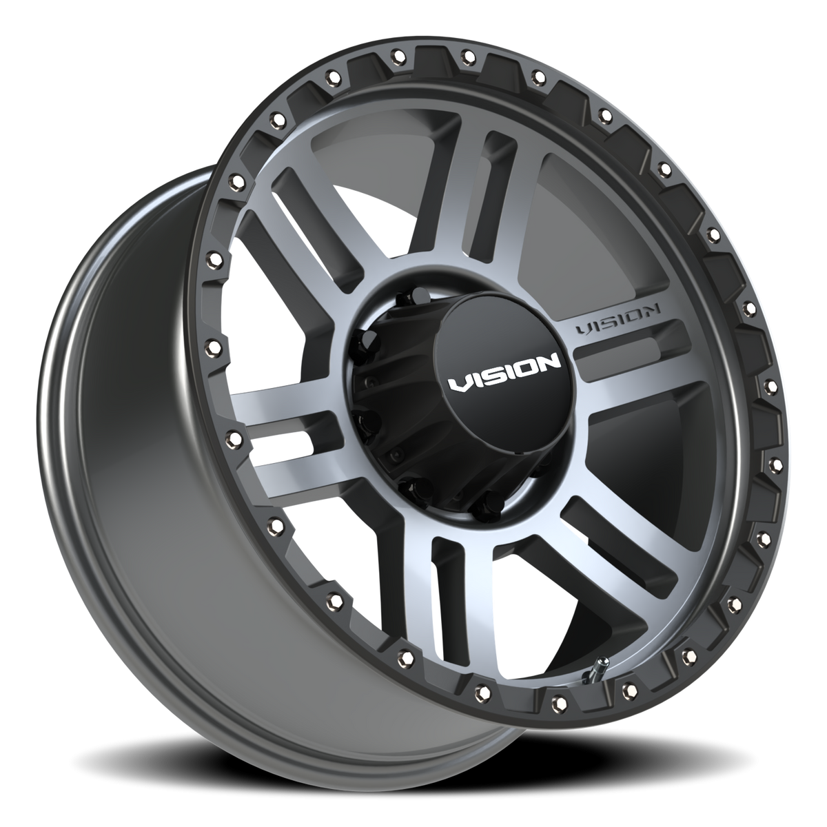 Vision Wheel 354 Satin Grey 20x9 -12 8x170mm 125.2mm - Wheelwiz