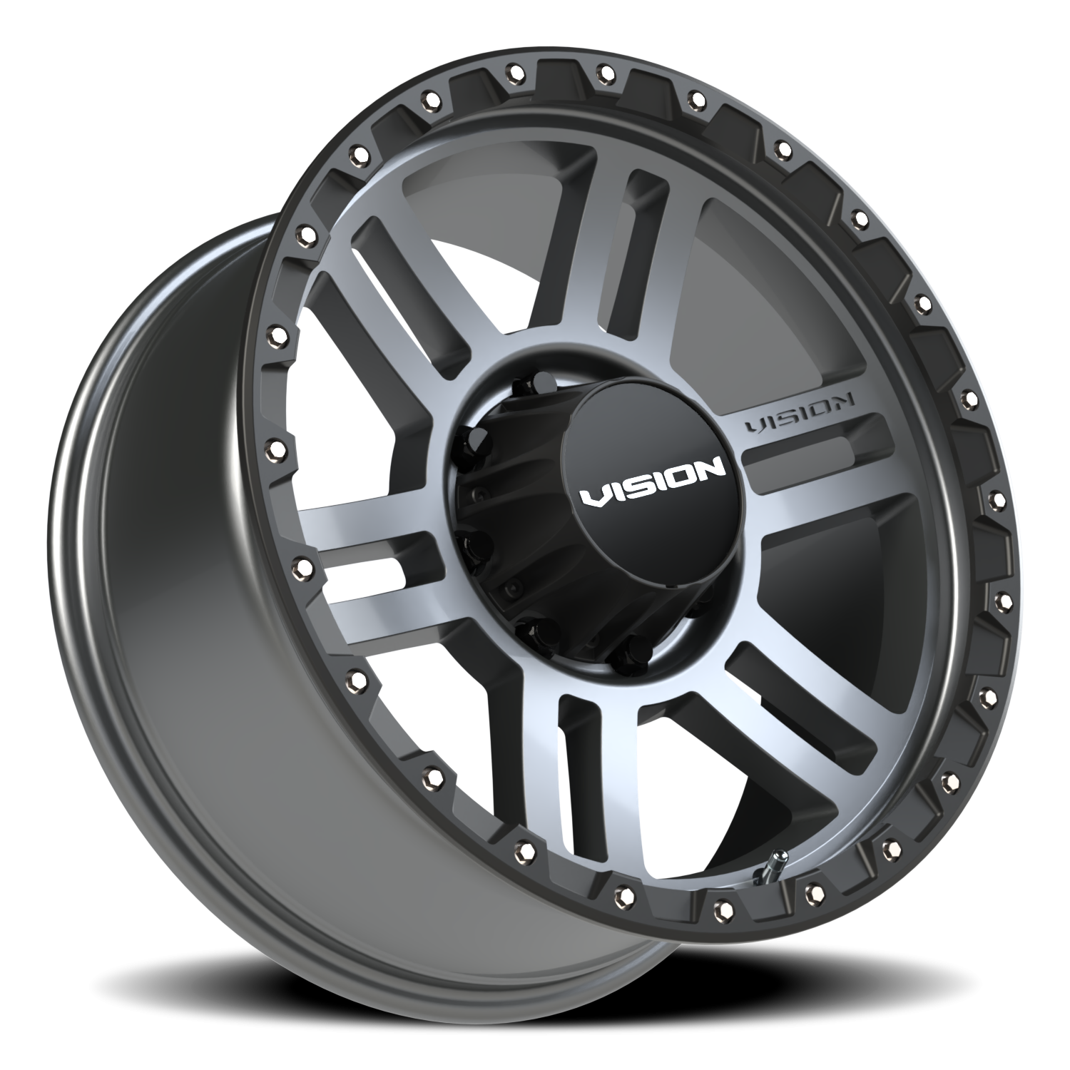 Vision Wheel 354 Satin Grey 20x9 +12 8x170mm 125.2mm - Wheelwiz
