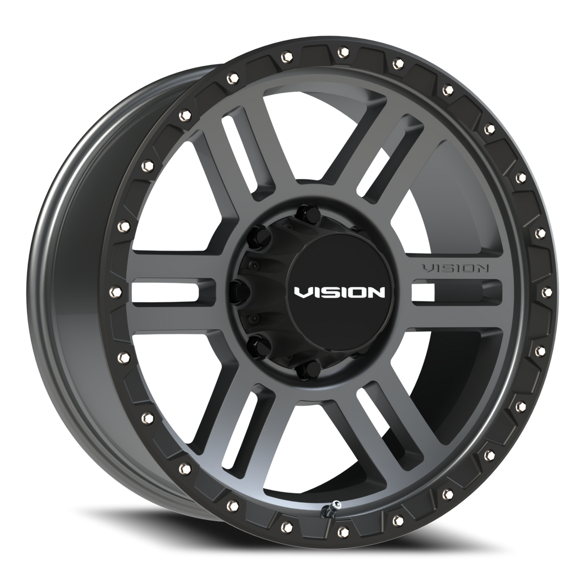 Vision Wheel 354 Satin Grey 20x9 +12 8x165.1mm 125.2mm - Wheelwiz