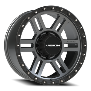 Vision Wheel 354 Satin Grey 20x9 +12 8x165.1mm 125.2mm - Wheelwiz