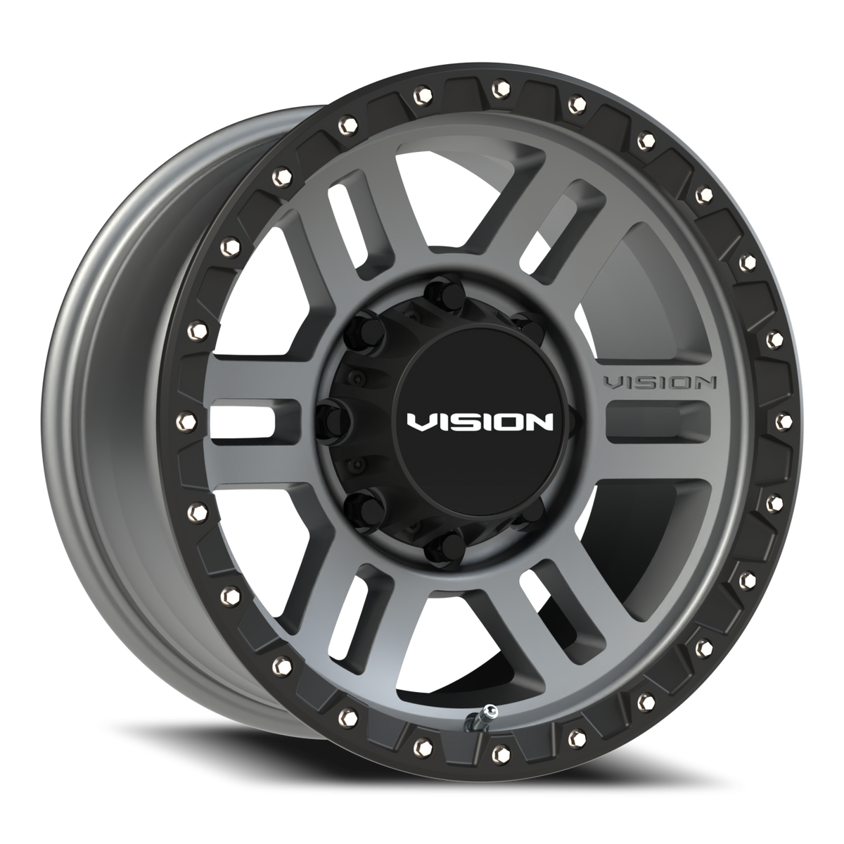 Vision Wheel 354 Satin Grey 17x9 +12 8x170mm 125.2mm - Wheelwiz