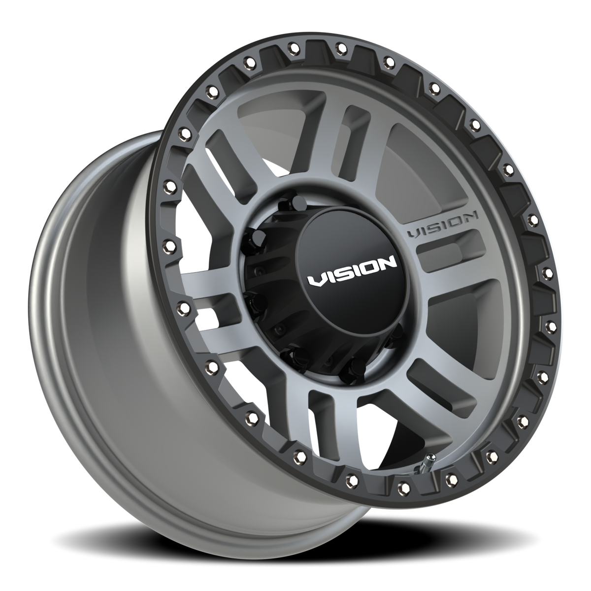 Vision Wheel 354 Satin Grey 17x9 +12 8x170mm 125.2mm - Wheelwiz