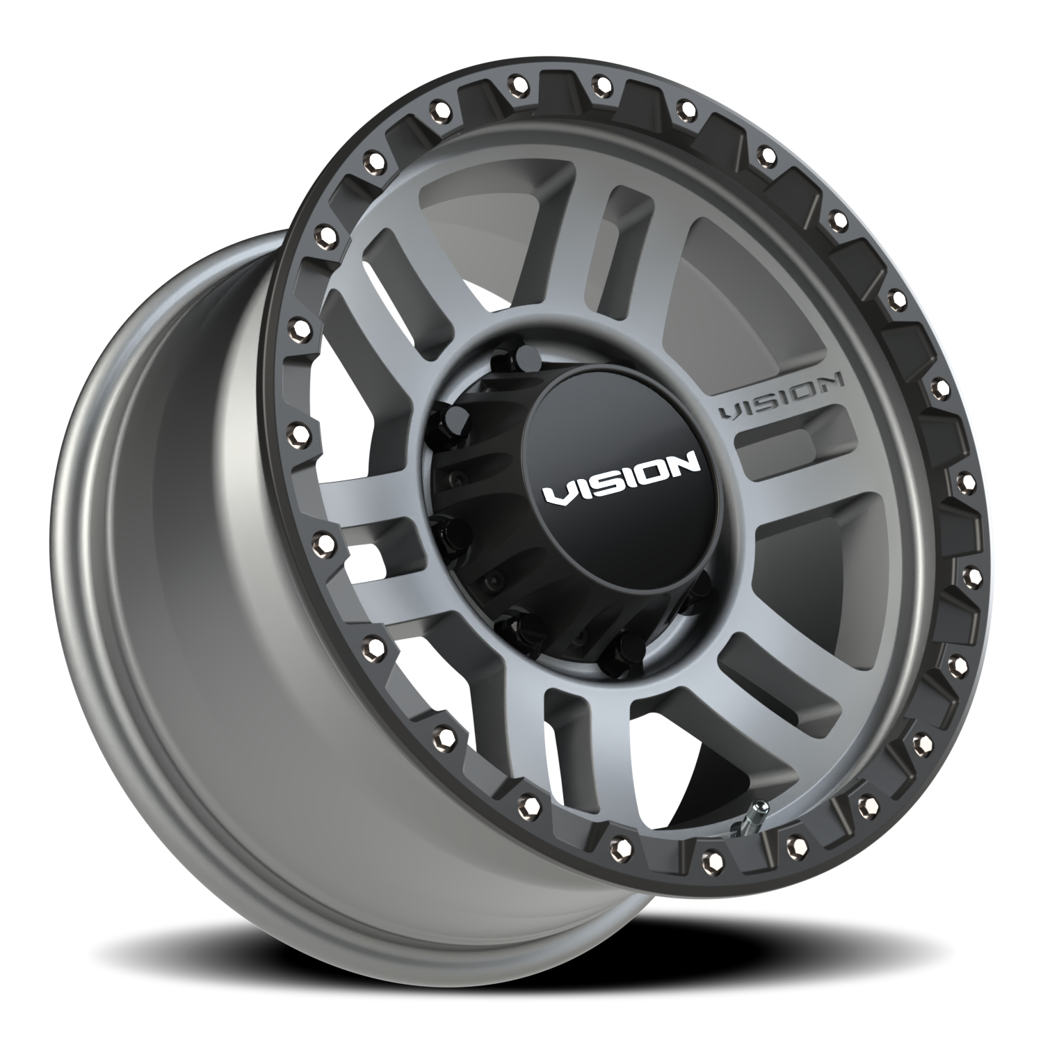 Vision Wheel 354 Satin Grey 17x9 +12 8x170mm 125.2mm - Wheelwiz