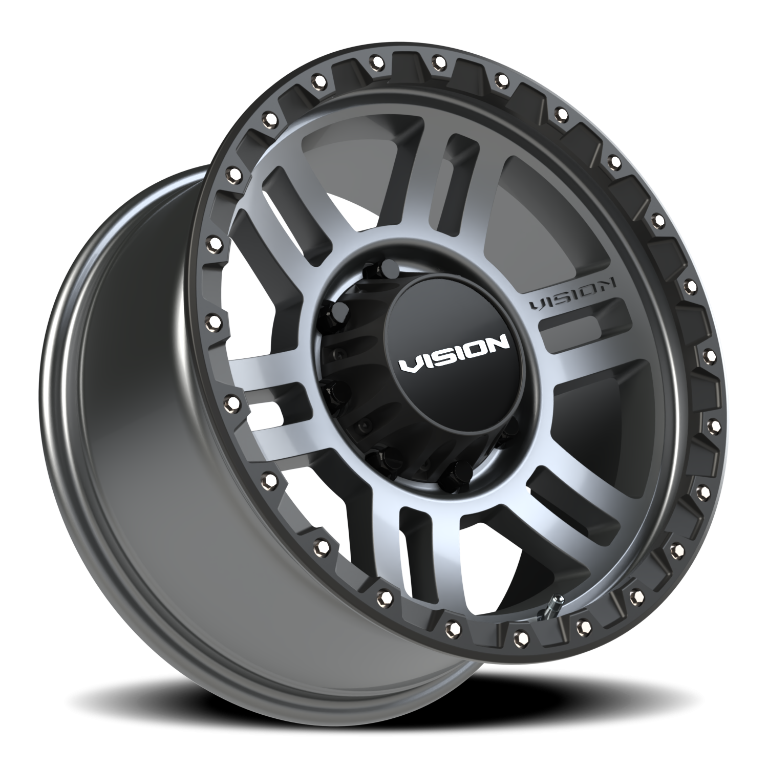 Vision Wheel 354 Satin Grey 18x9 +12 8x170mm 125.2mm - Wheelwiz
