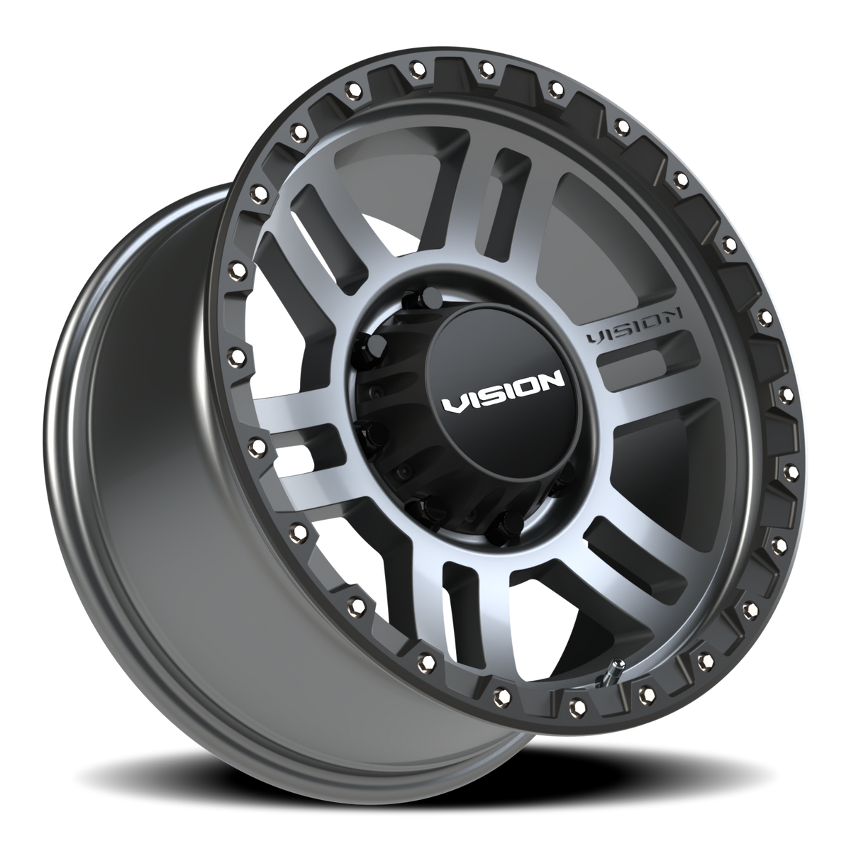 Vision Wheel 354 Satin Grey 18x9 +12 8x165.1mm 125.2mm - Wheelwiz