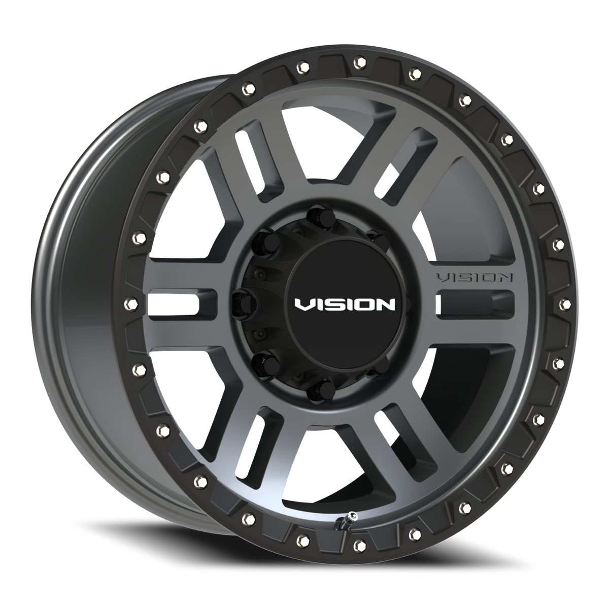 Vision Wheel 354 Satin Grey 18x9 +12 8x180mm 124.2mm - Wheelwiz