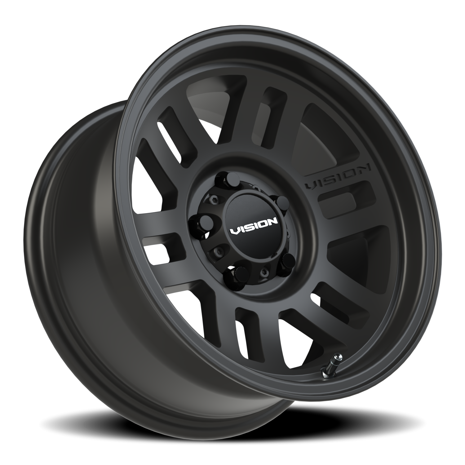 Vision Wheel 355 Satin Black 15x7.5 -12 5x127mm 78.1mm - Wheelwiz