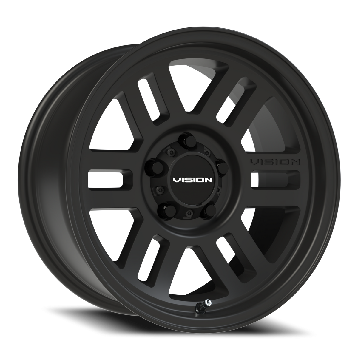 Vision Wheel 355 Satin Black 16x8 0 5x127mm 78.1mm - Wheelwiz