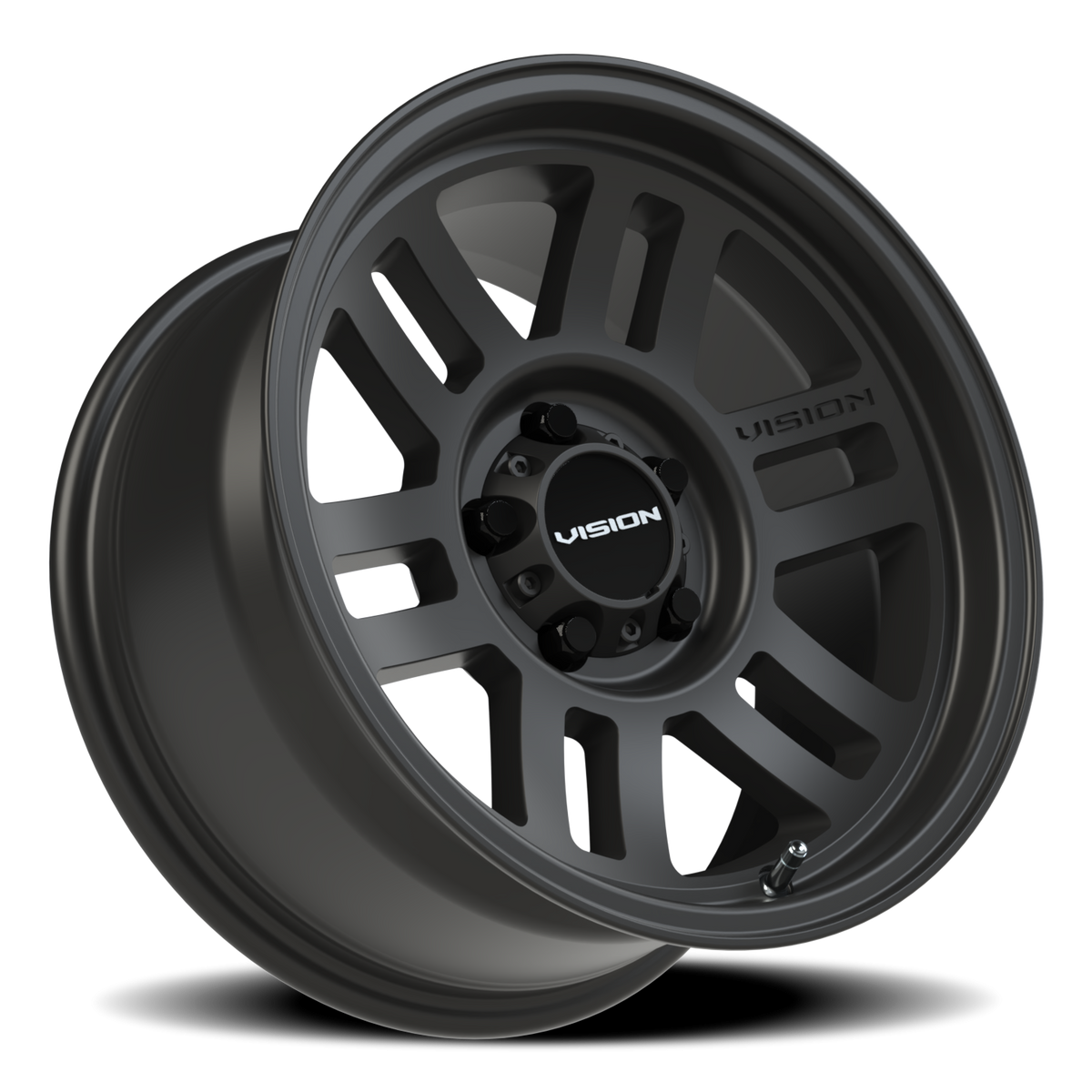 Vision Wheel 355 Satin Black 16x8 0 5x127mm 78.1mm - Wheelwiz