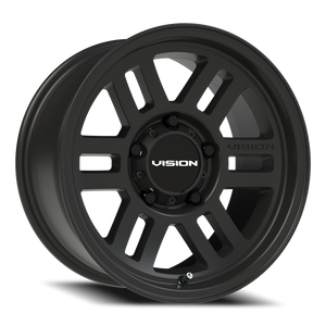 Vision Wheel 355 Satin Black 16x8 0 5x139.7mm 110mm - Wheelwiz