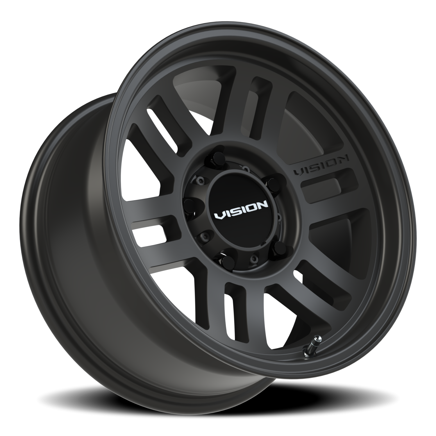 Vision Wheel 355 Satin Black 16x8 0 5x139.7mm 110mm - Wheelwiz