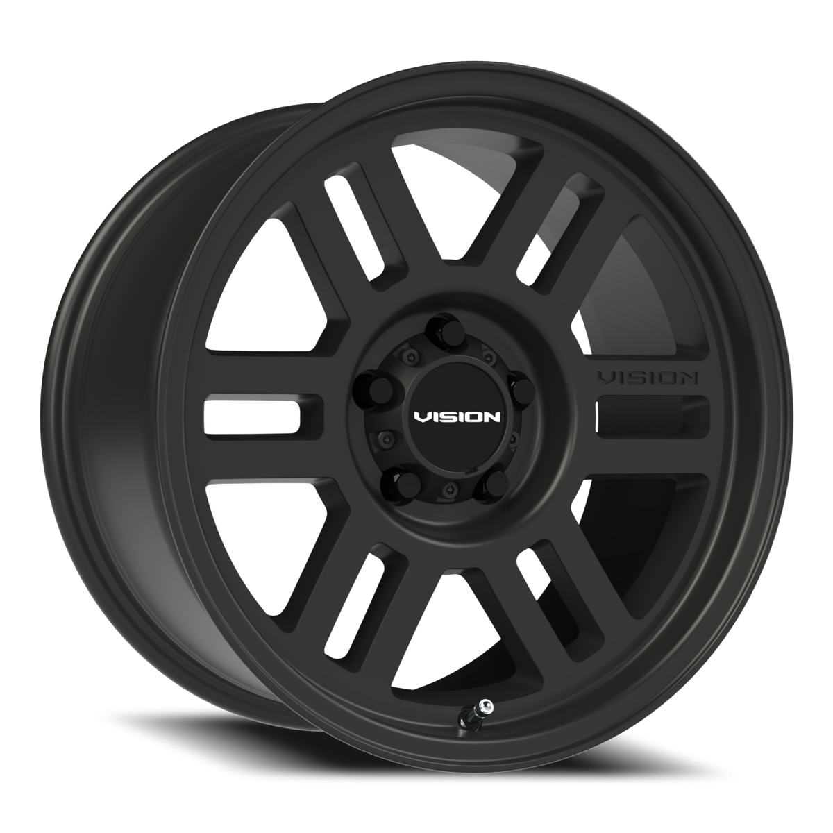 Vision Wheel 355 Satin Black 17x9 +20 5x114.3mm 83mm - Wheelwiz