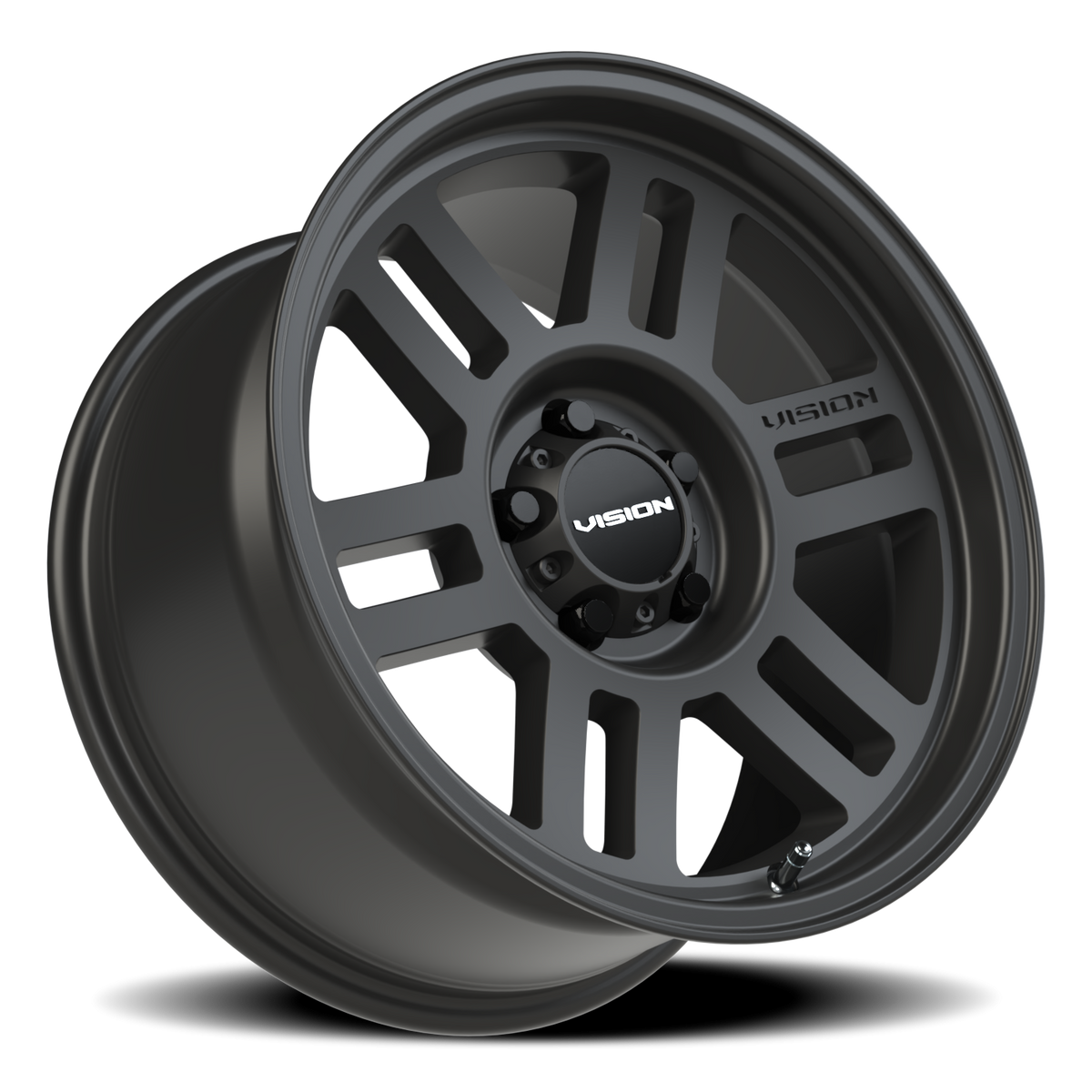 Vision Wheel 355 Satin Black 17x9 +20 5x114.3mm 83mm - Wheelwiz