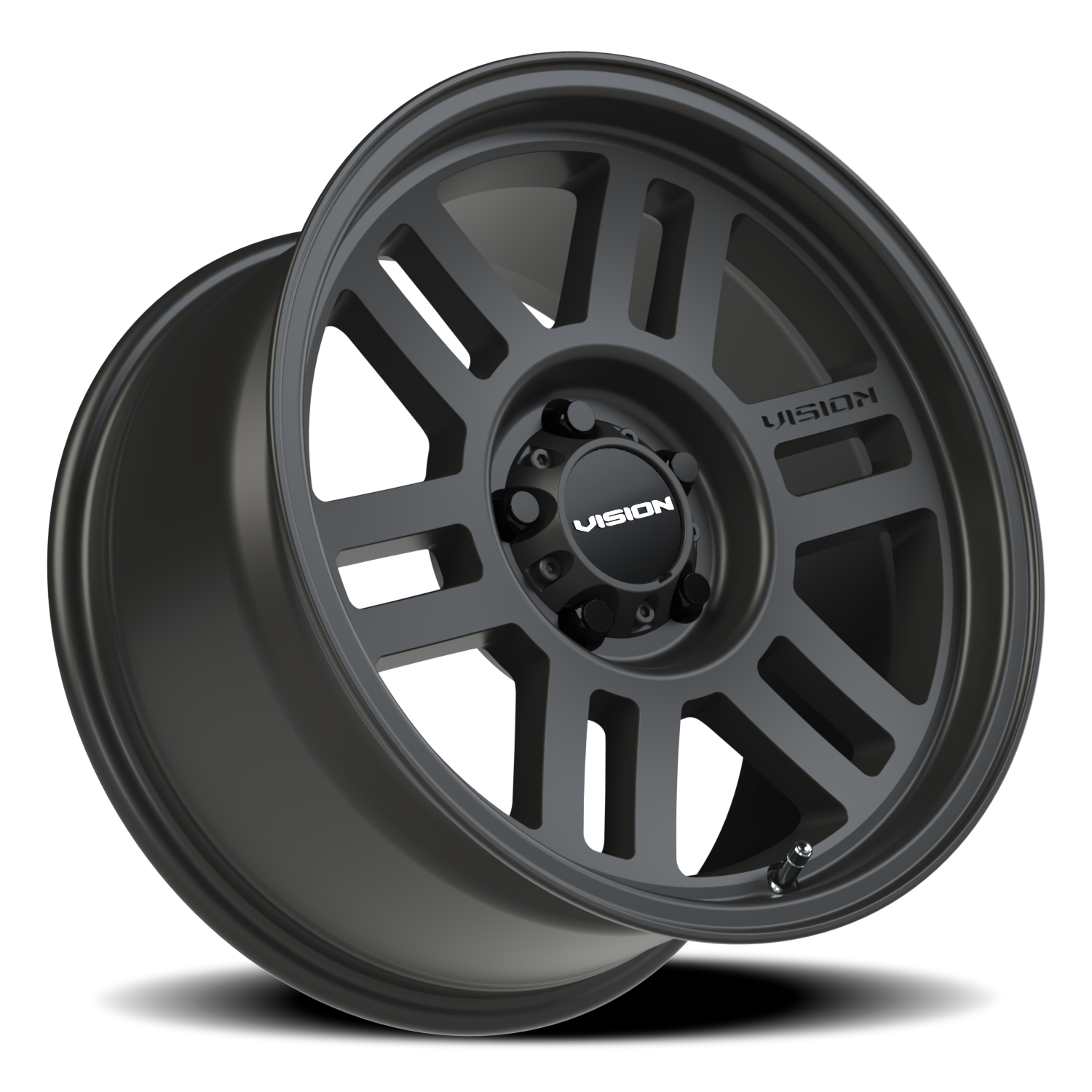 Vision Wheel 355 Satin Black 17x9 +20 5x114.3mm 83mm - Wheelwiz