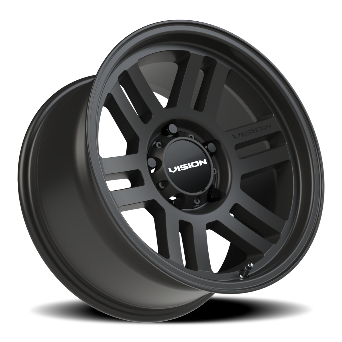 Vision Wheel 355 Satin Black 17x9 -12 5x139.7mm 108mm - Wheelwiz