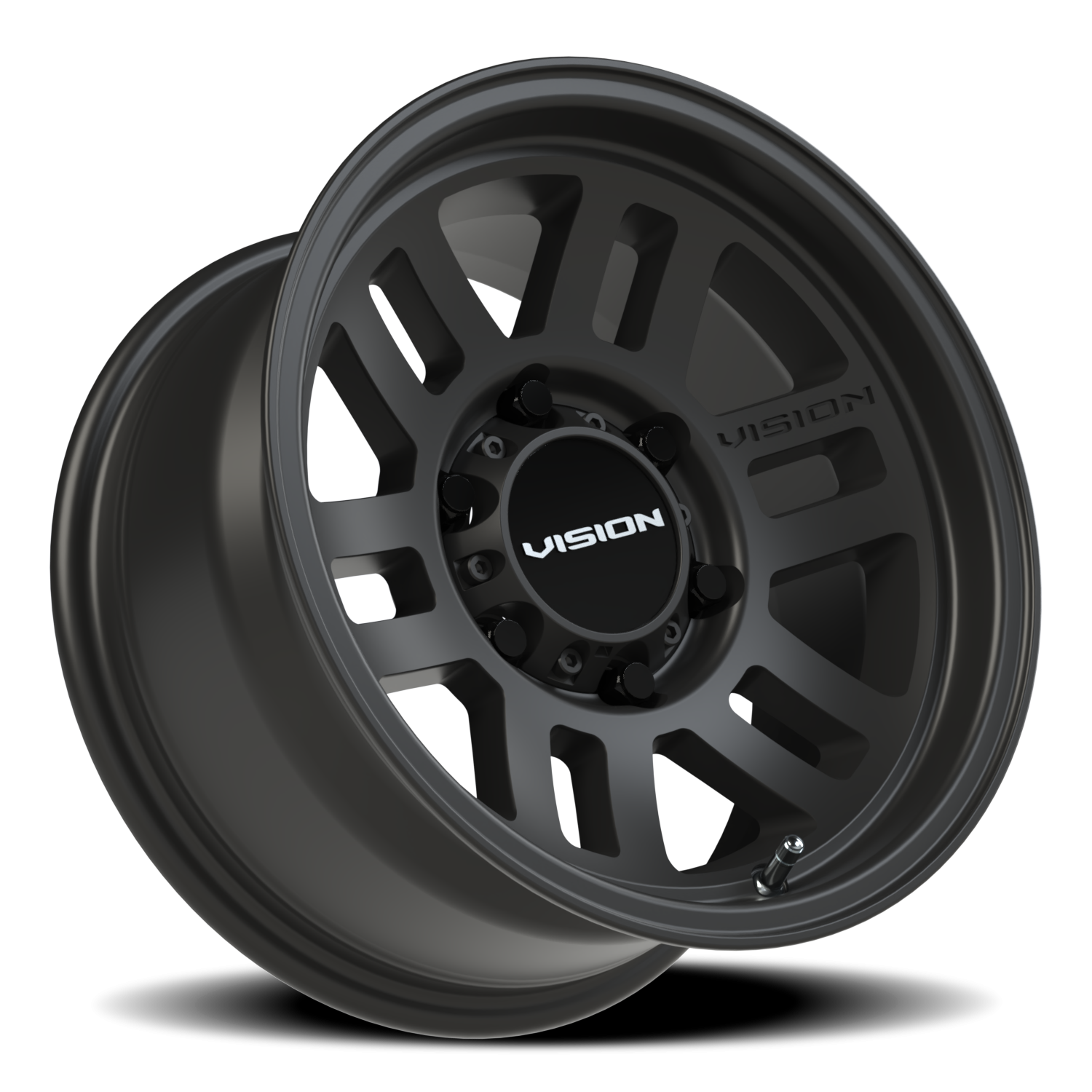 Vision Wheel 355 Satin Black 15x7.5 -12 6x139.7mm 110mm - Wheelwiz