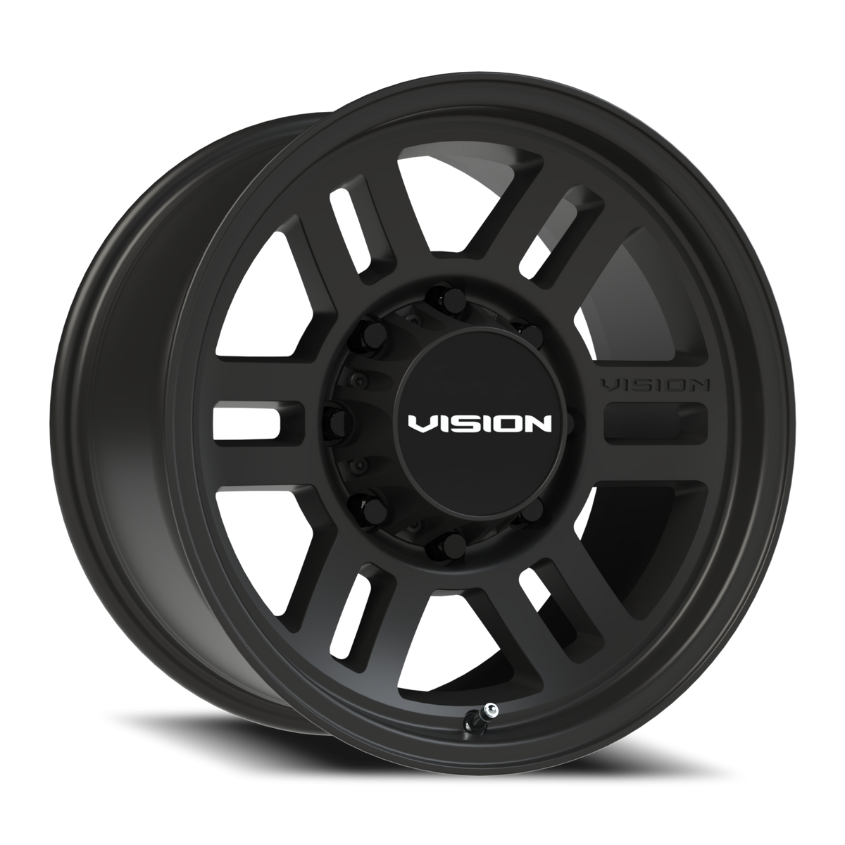 Vision Wheel 355 Satin Black 17x9 +12 8x170mm 125.2mm - Wheelwiz