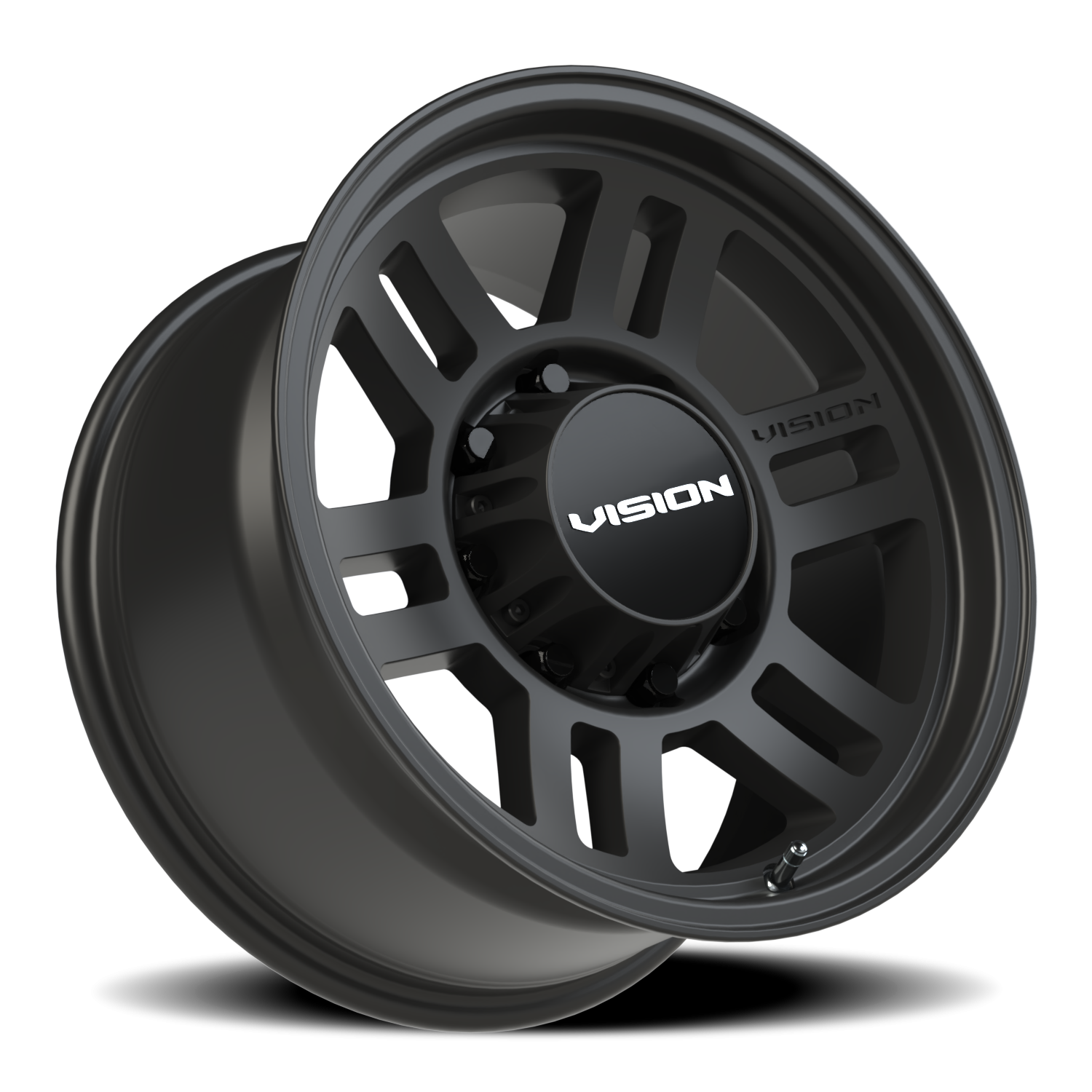 Vision Wheel 355 Satin Black 17x9 +12 8x165.1mm 125.2mm - Wheelwiz