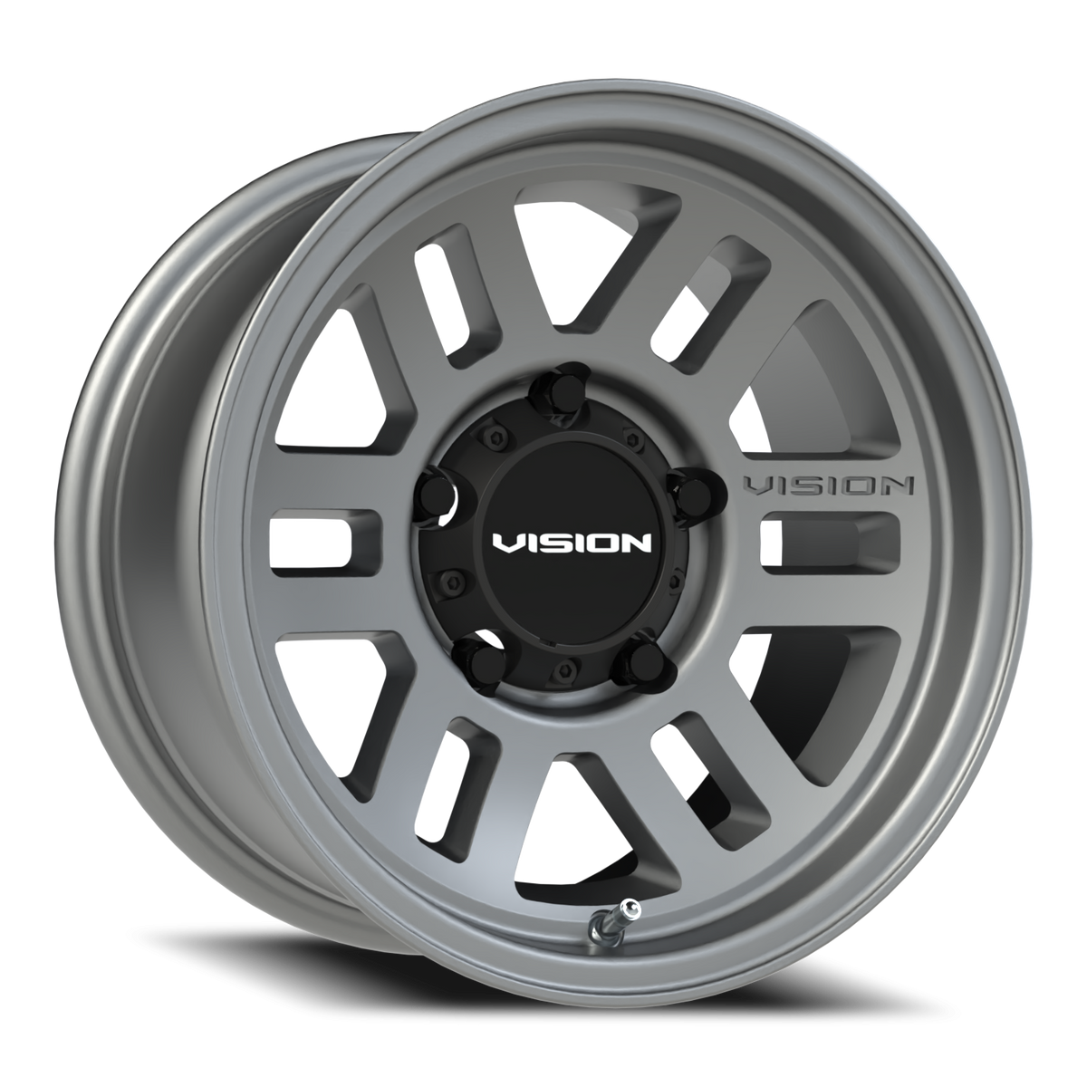 Vision Wheel 355 Satin Grey 15x7.5 -12 5x120.65mm 73.1mm - Wheelwiz