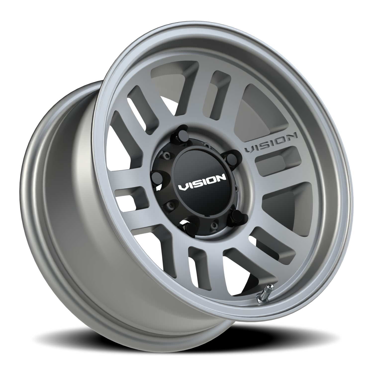 Vision Wheel 355 Satin Grey 15x7.5 -12 5x120.65mm 73.1mm - Wheelwiz
