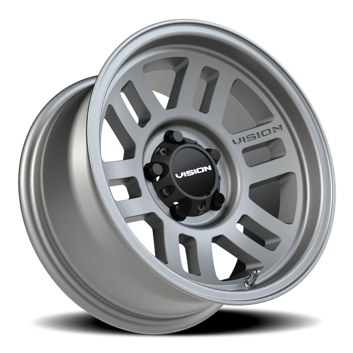 Vision Wheel 355 Satin Grey 15x7.5 -12 5x114.3mm 83mm - Wheelwiz
