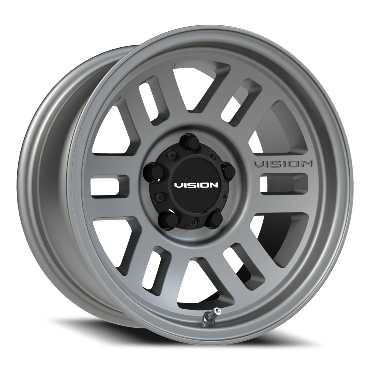 Vision Wheel 355 Satin Grey 15x7.5 -12 5x127mm 78.1mm - Wheelwiz