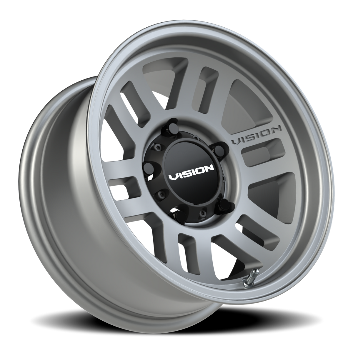 Vision Wheel 355 Satin Grey 15x7.5 -12 5x139.7mm 110mm - Wheelwiz