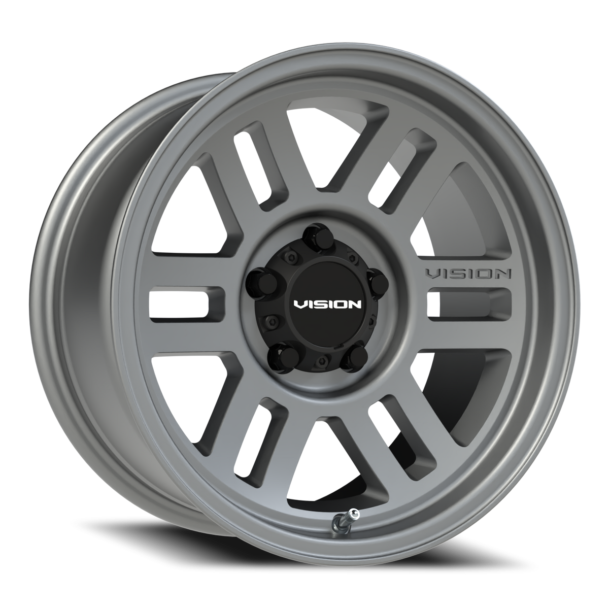 Vision Wheel 355 Satin Grey 16x8 0 5x114.3mm 83mm - Wheelwiz