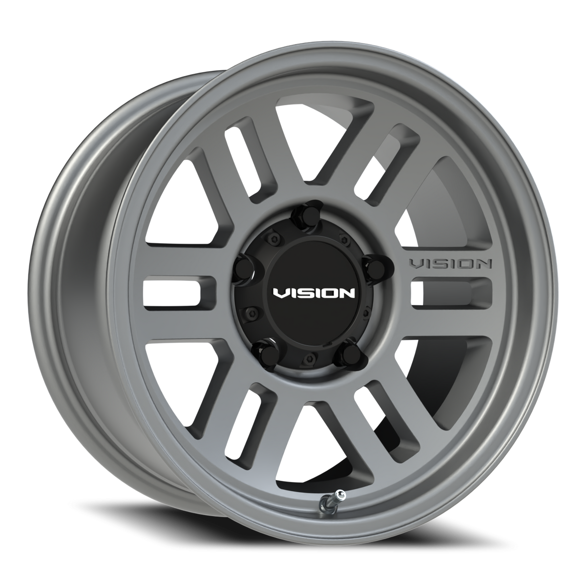 Vision Wheel 355 Satin Grey 16x8 0 5x139.7mm 110mm - Wheelwiz
