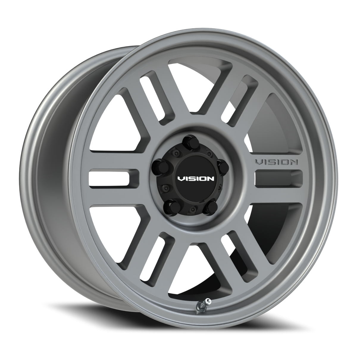 Vision Wheel 355 Satin Grey 17x9 +20 5x114.3mm 83mm - Wheelwiz