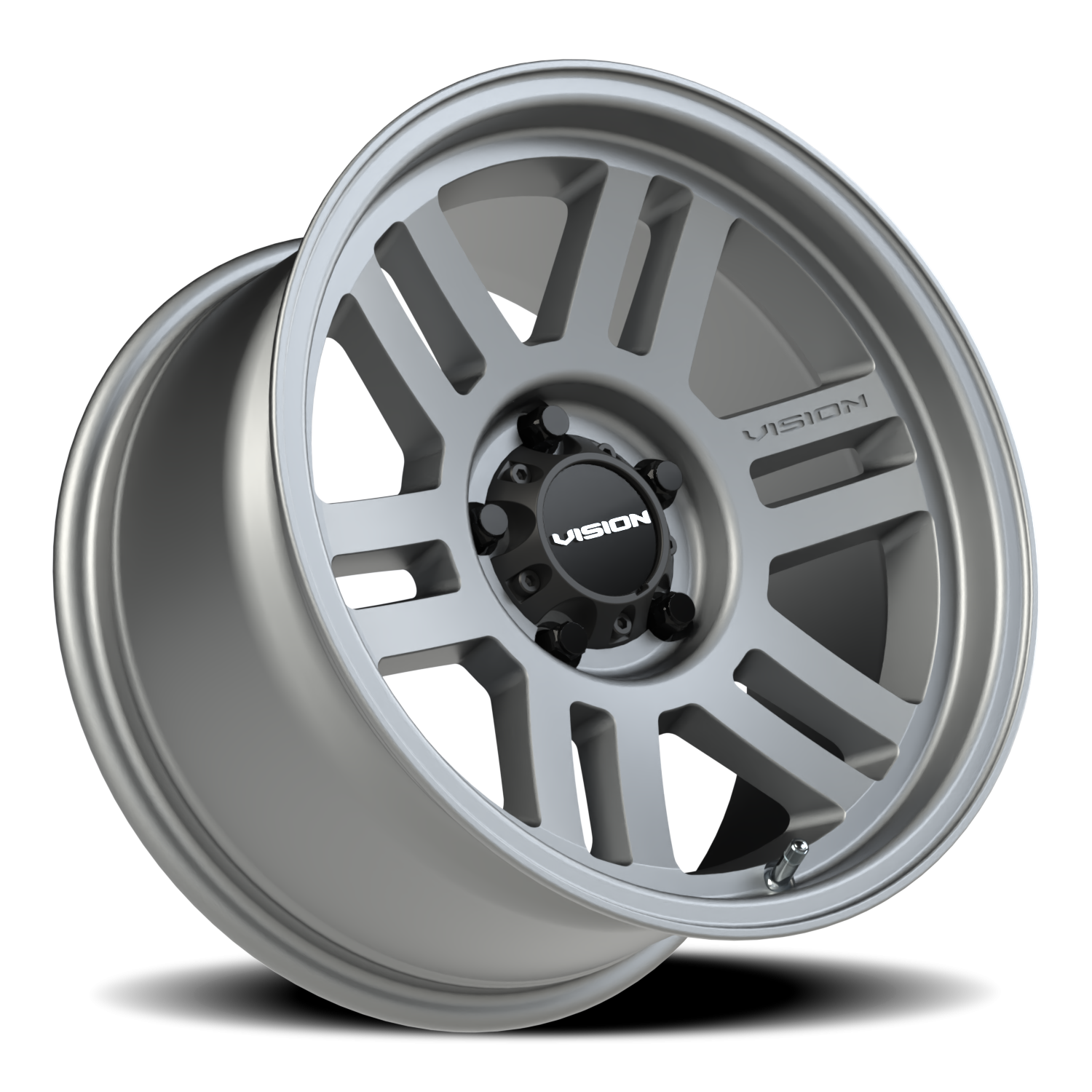 Vision Wheel 355 Satin Grey 17x9 -12 5x127mm 78.1mm - Wheelwiz