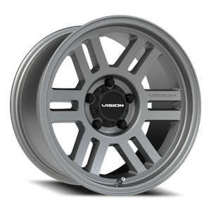 Vision Wheel 355 Satin Grey 17x9 +20 5x127mm 78.1mm - Wheelwiz