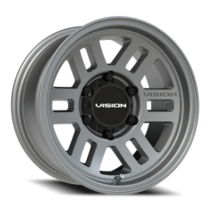 Vision Wheel 355 Satin Grey 15x7.5 -12 6x139.7mm 110mm - Wheelwiz