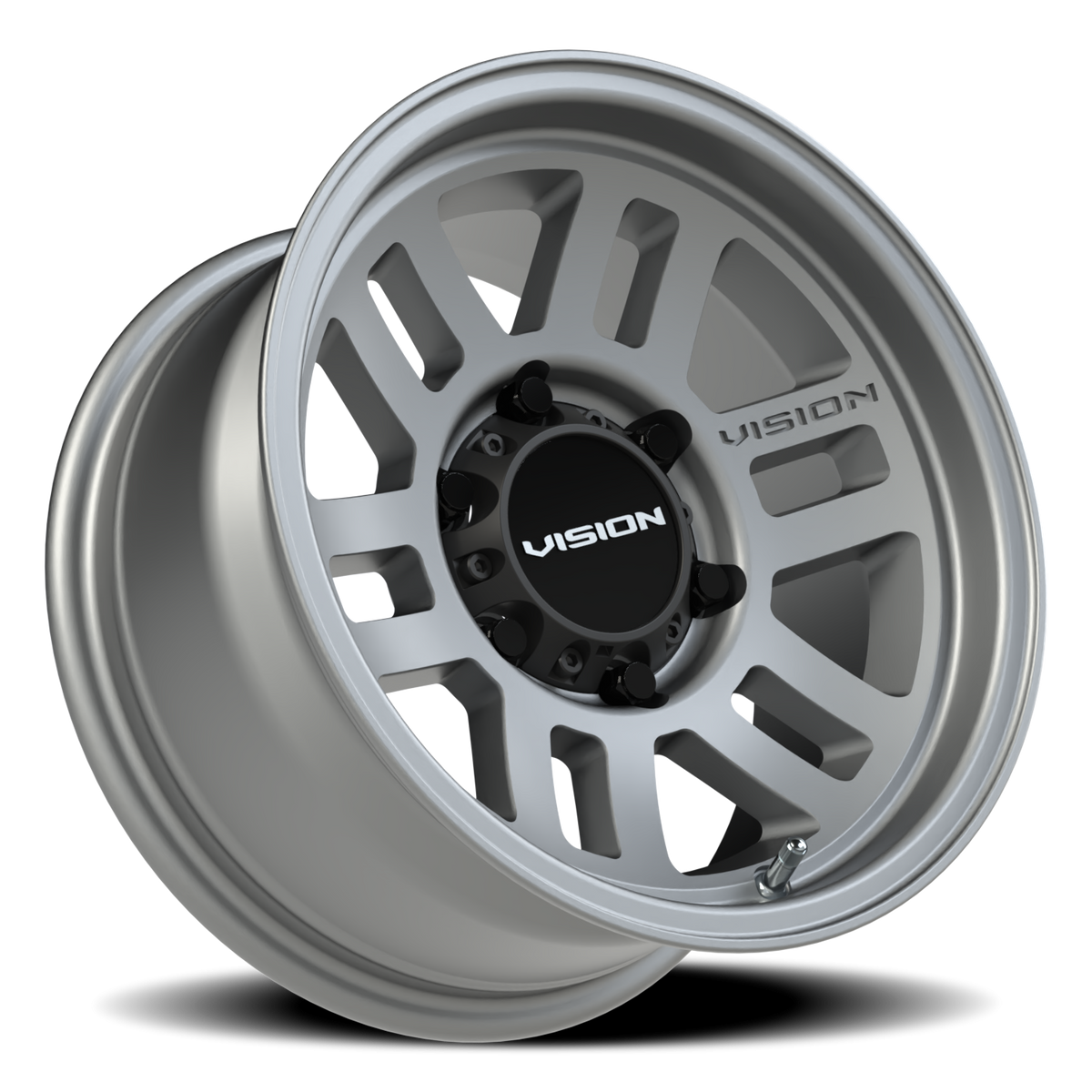 Vision Wheel 355 Satin Grey 15x7.5 -12 6x139.7mm 110mm - Wheelwiz