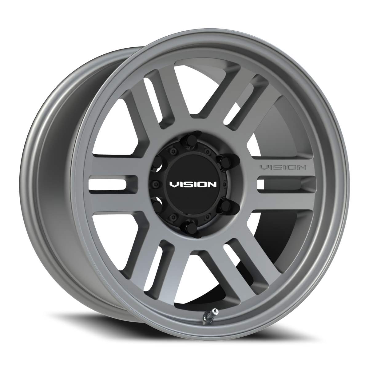 Vision Wheel 355 Satin Grey 17x9 -12 6x139.7mm 106.2mm - Wheelwiz