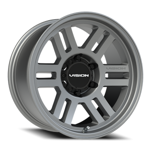 Vision Wheel 355 Satin Grey 17x9 -12 6x139.7mm 106.2mm - Wheelwiz