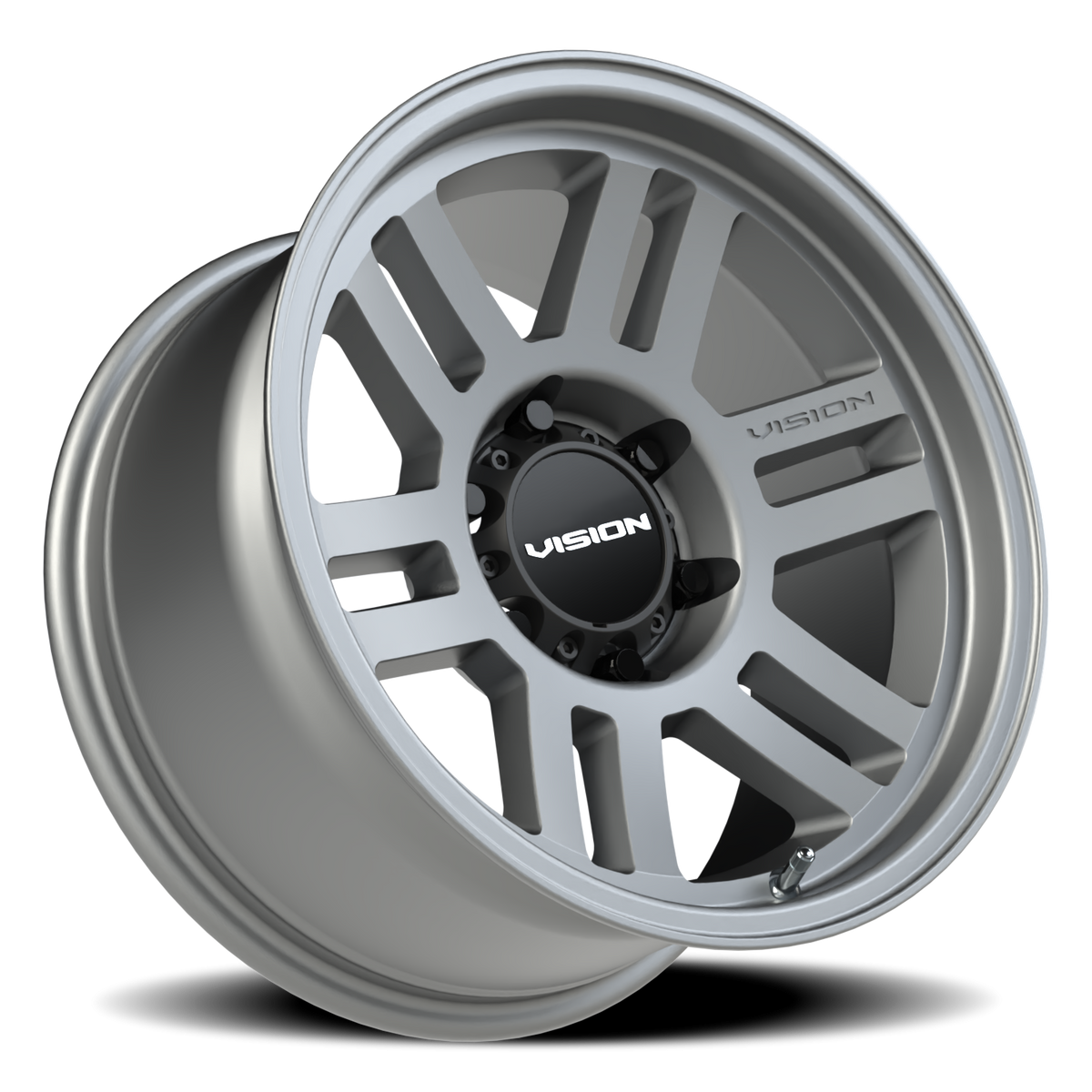 Vision Wheel 355 Satin Grey 17x9 -12 6x139.7mm 106.2mm - Wheelwiz