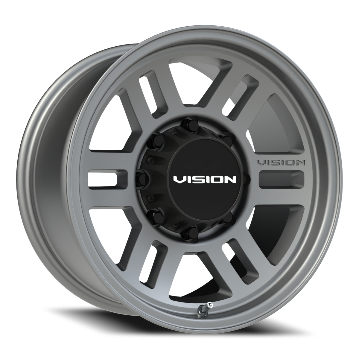 Vision Wheel 355 Satin Grey 17x9 +12 8x170mm 125.2mm - Wheelwiz