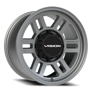 Vision Wheel 355 Satin Grey 17x9 +12 8x170mm 125.2mm - Wheelwiz