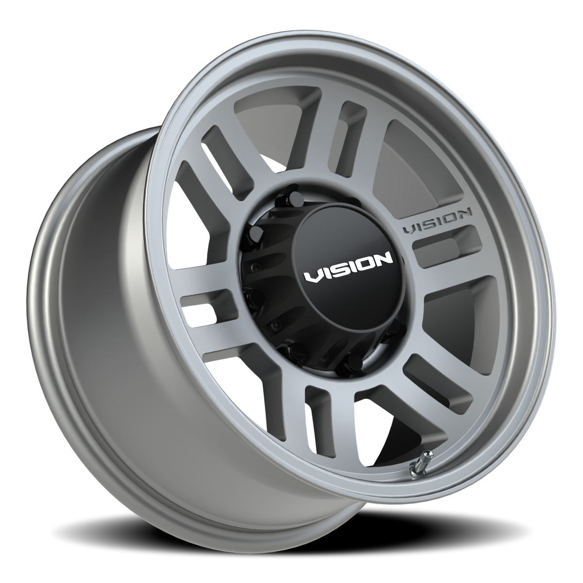 Vision Wheel 355 Satin Grey 17x9 +12 8x165.1mm 125.2mm - Wheelwiz