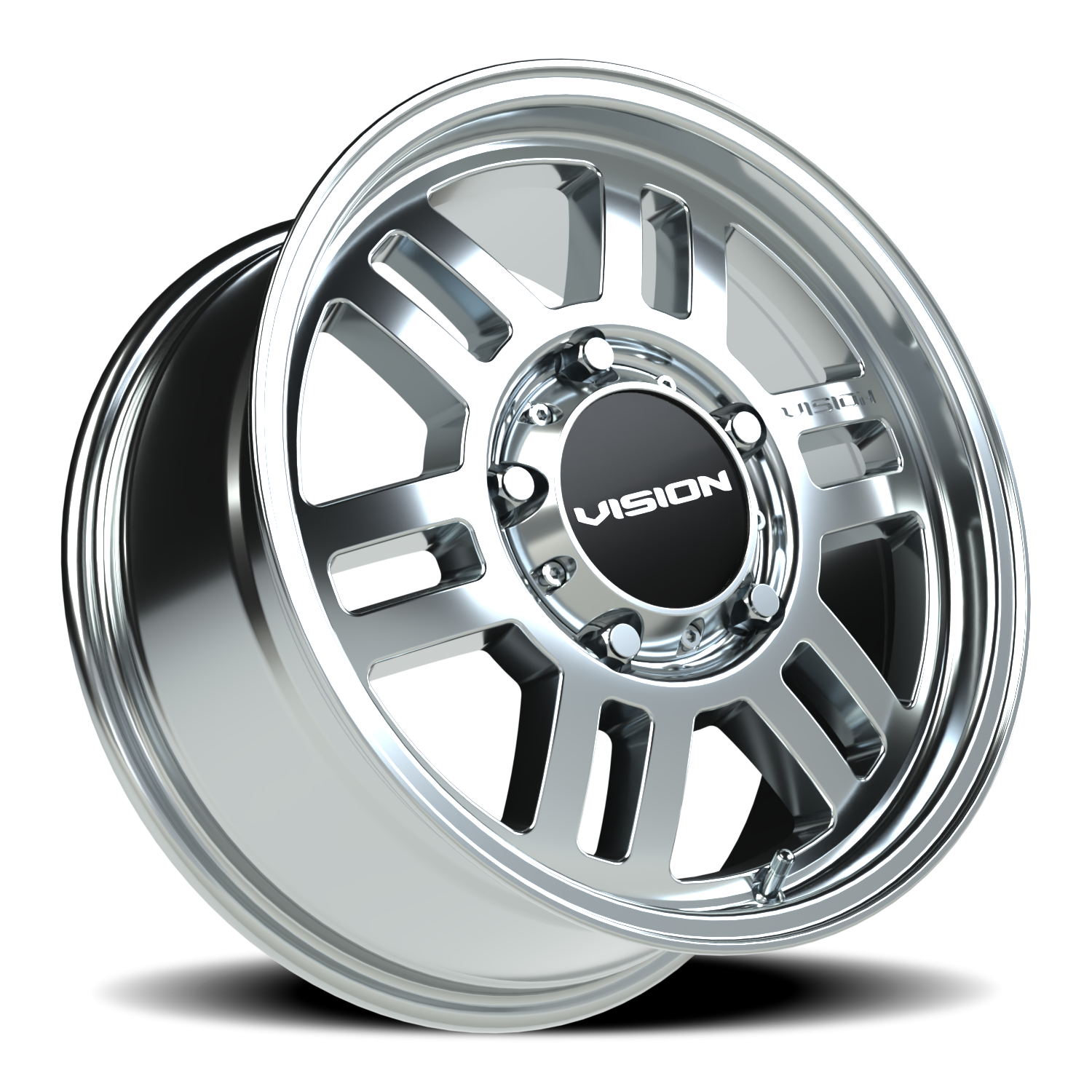 Vision Wheel 355 Chrome 17x7.5 +45 5x160mm 65.1mm - Wheelwiz